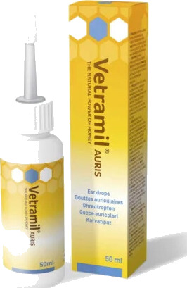 Vetramil Øredråper for Hund 50 ml - Naturlig Honningbasert Hudpleie Vetramil Øredråper for Hund 50 ml - Naturlig Honningbasert Hudpleie