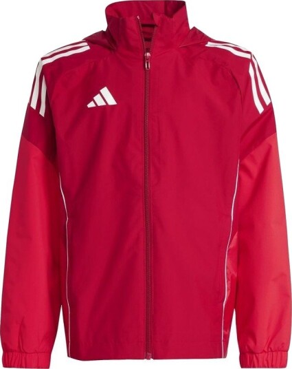 adidas Jakke Tiro 25 Competition All Weather Rød Barn størrelse 176 cm