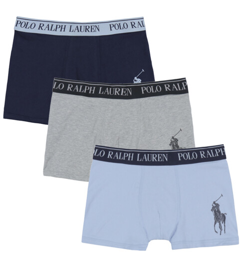 Polo Ralph Lauren Boxershorts 3 pack Kontor Blue Polo Ralph Lauren Acc 6 8 år 116 128 Boxershorts Blå Grå
