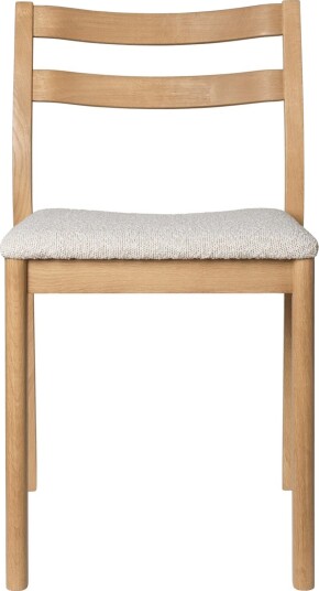 Ferm Living Boda spisestuestol Rugged Bouclé/Naturlig eik/ Off White