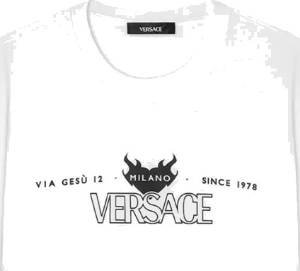 Versace Herre Topper Hvit 2XL,