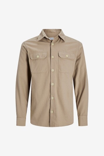 Jack & Jones - Overtreksskjorte jjeDarren Overshirt LS - Grå