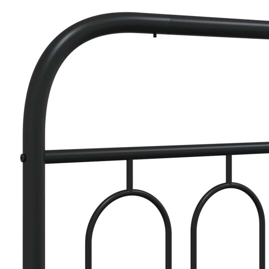  Sengegavl i metall svart 107 cm 8721102646171