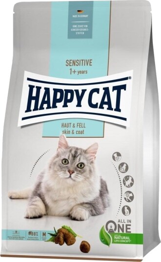 Happy Cat Sensitive Skin & Coat Tørrfôr Til Voksne Katter 300 G