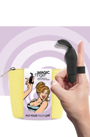 FeelzToys Magic Finger Vibrator Black FeelzToys Magic Finger Vibrator Black