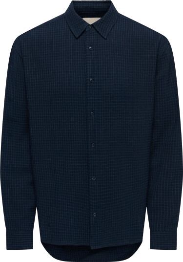 ONLY & SONS Onsfilipe Ls Structured Reg Shirt Vd Navy XXL
