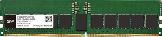 Silicon Power - Ddr5 - Modul - 32 Gb - Dimm 288-Pin - 5600 Mt/S / Pc5-22400 - Cl46 - 1.1 V - Registrert - On-Die Ecc
