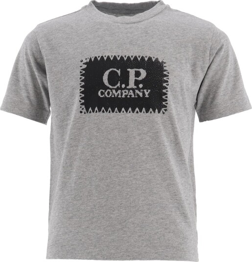 C.P. Company T skjorte Grå Melert m. Svart C.P. Company 10 år 140 T skjorte