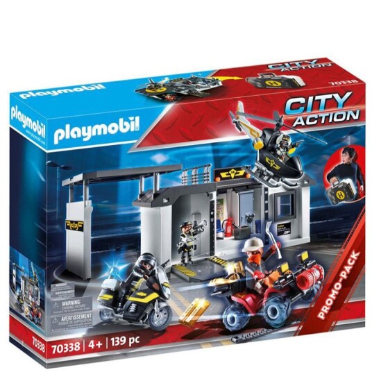 Playmobil City Action Politihovedkvarterets Taktiske Enhet Take Along 70338
