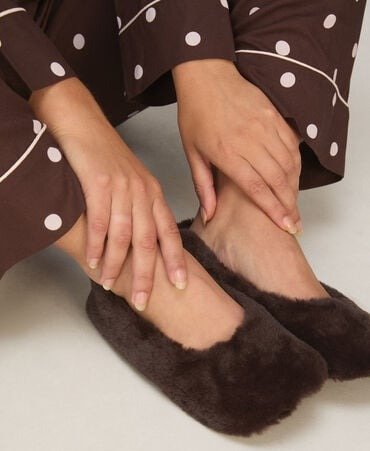 Hunkemöller Ballerina Faux Fur Brun