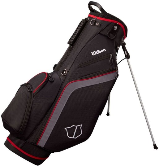 Wilson Lite 3 Bærebag Svart/grå/rød Wilson Lite 3 Bærebag Svart/grå/rød