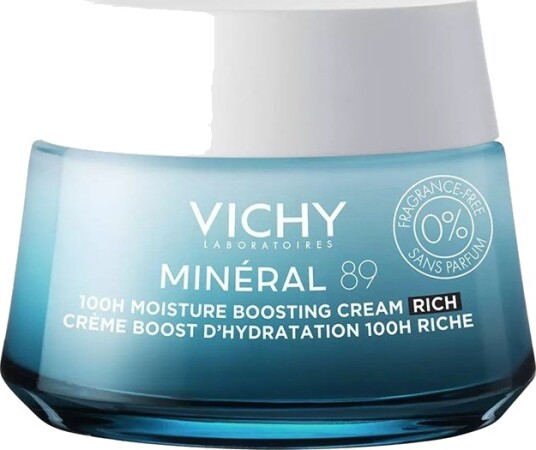 Vichy Minéral 89 Rik Fuktighetsgivende Ansiktskrem 50 ml - Uparfymert, Hyaluronsyre, Niacinamid