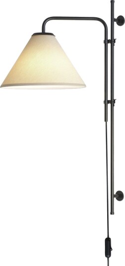 Funiculi A Vegglampe Med Tekstilskjerm Høyde 60