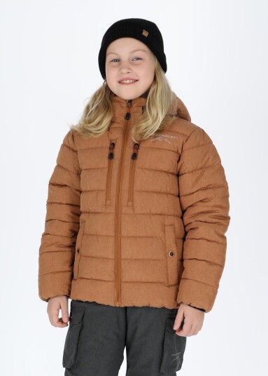 Branäs Jacket Jr 2.0, Almond Melange, 130, Skijakker Branäs Jacket Jr 2.0, Almond Melange, 130, Skijakker