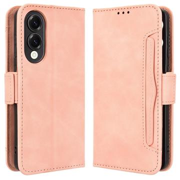 Samsung Galaxy S25 Edge Kortholder Lommebokveske   Rosa