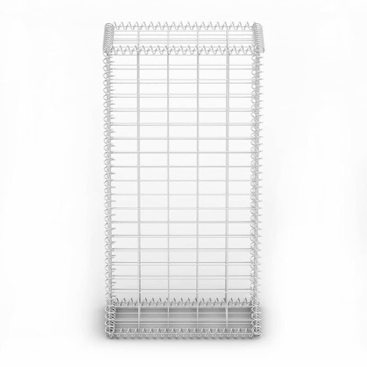 vidaXL Gabionkurv med lokk galvanisert tråd 100 x 50 x 30 cm