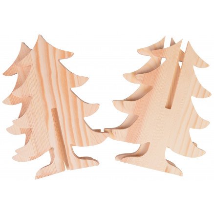 Infinity Hearts Nisse Juletræ Træ 18cm 4 stk