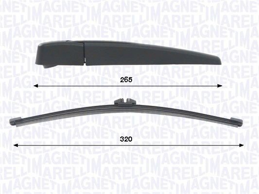 Viskerarmsett vindusspyling MAGNETI MARELLI 000723180450