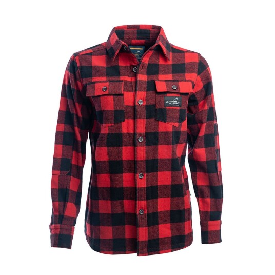 Arrak Outdoor Flannel shirt W Red/black XL