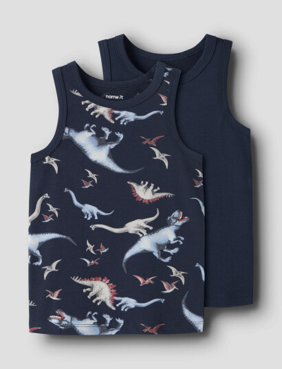 Name It Nmmtank Top 2P Navy Dino Noos Navy 122 128
