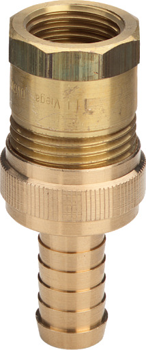 3/8 x 1/2" gjengede rørkoblinger i rødgods