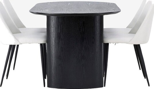 Venture Home Spisegruppe Isolde med 4 stk stoler Night Svart Venture Home Spisegruppe Isolde med 4 stk stoler Night Svart