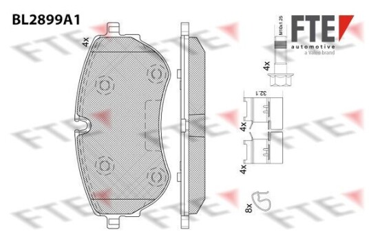 Bremseklosser FTE 9011140 Bremseklosser FTE 9011140