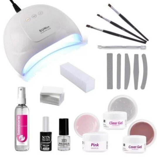 Otego Komplett startkit gelénaglar av hög kvalité inkl Uv/Led-lampa Otego Komplett startkit gelénaglar av hög kvalité inkl Uv/Led-lampa