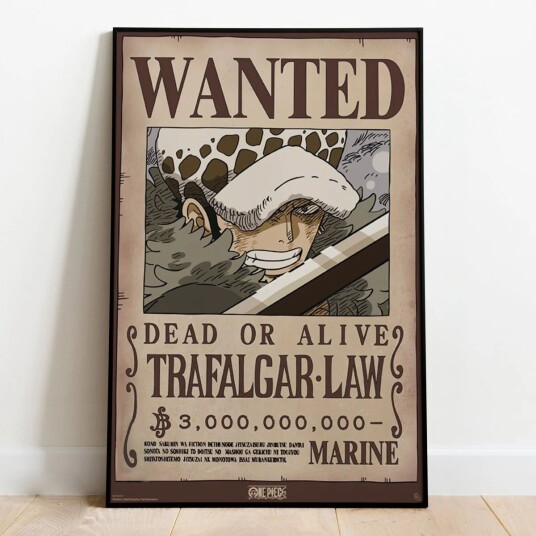 One Piece Plakat Wanted Law Wano - 91,5 x 61 cm