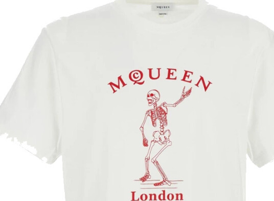 Alexander McQueen Herre Topper Hvit L, Alexander McQueen Herre Topper Hvit L,