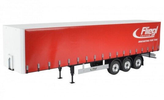 Carson 907235 1:14 3 AXLE FLIEGEL MAGARUNNER CURTAIN RED