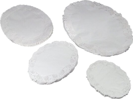 Kagepapir 27X36 Cm Oval Udstanset Hvid,500 Stk/Pk Kagepapir 27X36 Cm Oval Udstanset Hvid,500 Stk/Pk