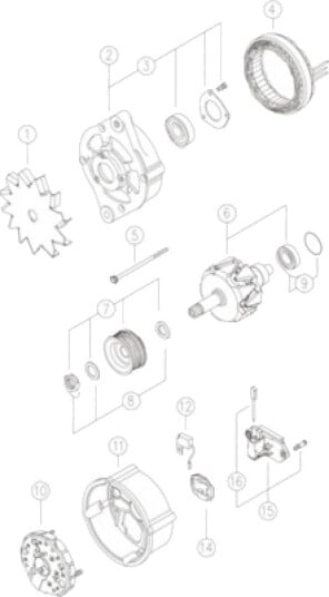 Dynamo MAHLE MG 313