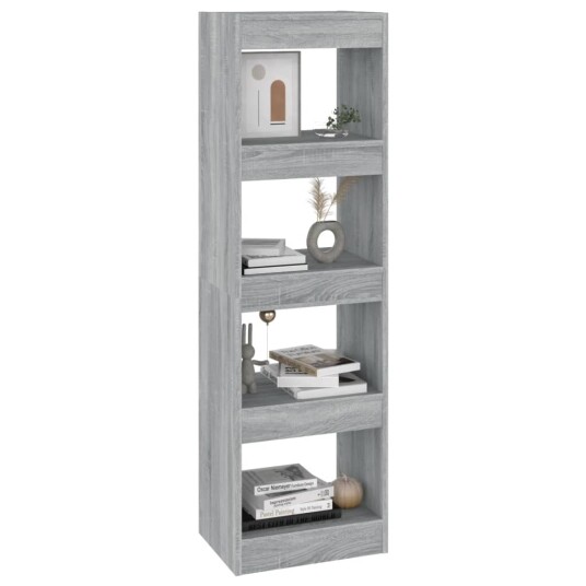 vidaXL Bokhylle/romdeler gr? sonoma eik 40x30x135 cm vidaXL Bokhylle/romdeler gr? sonoma eik 40x30x135 cm