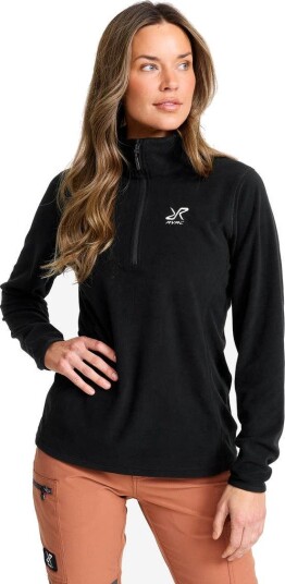 RevolutionRace Hiker Half-zip Fleece Dame Black, Størrelse:XS - Dame > Overdeler > Fleece & midlayers