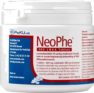 NeoPhe PKU LNAA tabletter 550 stk