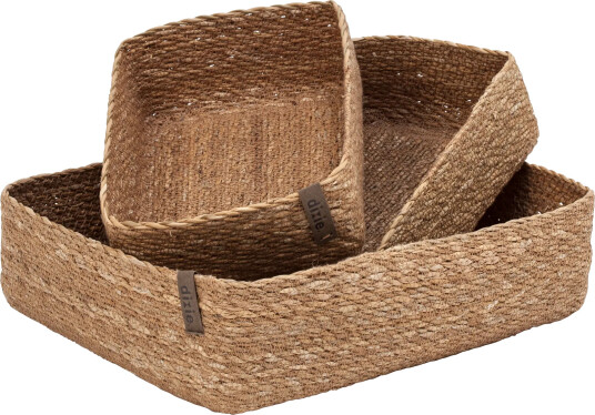 Dixie Emil oppbevaringsboks 3 deler Natural Dixie Emil oppbevaringsboks 3 deler Natural