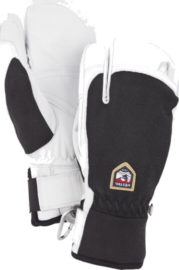 Hestra Army Leather Patrol 3 finger Skihansker Black 8