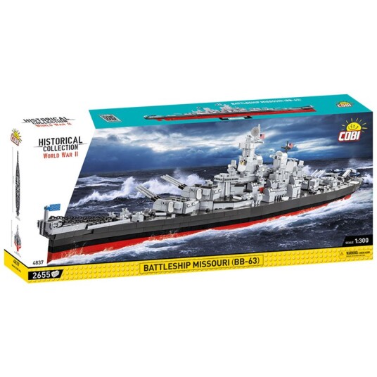 Cobi Historical Collection Wwii Byggesett 2640 Deler Battleship Missouri Bb63 Cobi Historical Collection Wwii Byggesett 2640 Deler Battleship Missouri Bb63