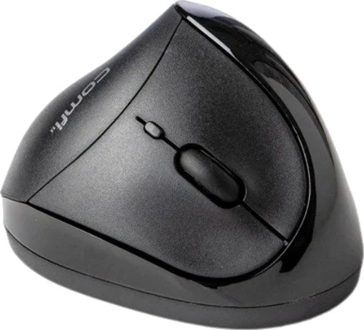Kenson Comfi 2 Ergonomisk Vertikal Trådløs Mus med 6 Knapper - Svart