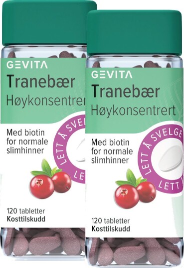 Gevita Tranebær Høykonsentrert 2 x 120 stk.