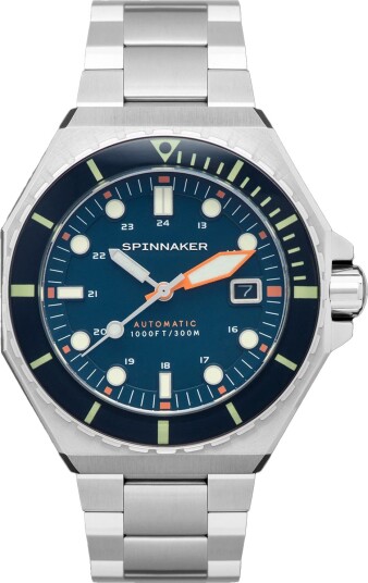 Spinnaker Dumas Harbour Blue SP-5081-GG - Herre - 44 mm - Analog - Automatisk - Mineralglas