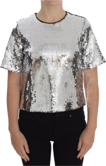Dolce & Gabbana, Dame, Topper, Grå, L,