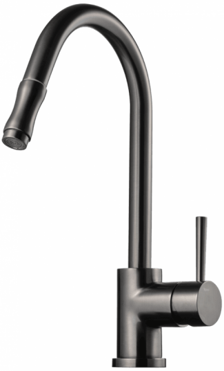 Tapwell Evo185 Kjokkenbatteri Brushed Black Chrome