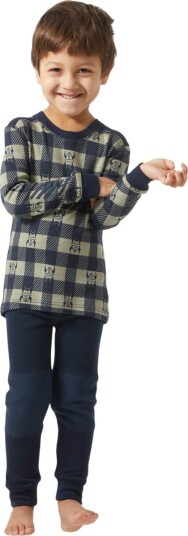Helly Hansen Graphic Lifa® Merino Ull Undertøysett Barn Marineblå 98 Marineblå98