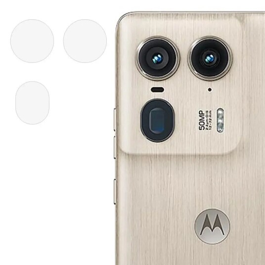 INCOVER Motorola Edge 50 Ultra Herdet Beskyttelsesglass for Kameralinse - Gjennomsiktig