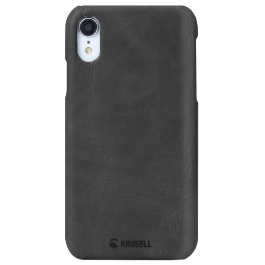Krusell iPhone XR Sunne Cover Leather, Black Krusell iPhone XR Sunne Cover Leather, Black