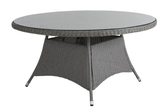Brafab Hornbrook spisebord Grå med glass 150x73 cm Grå