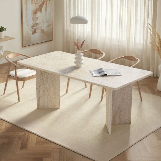 Cadron spisebord 180 cm rektangulært - Travertin Cadron spisebord 180 cm rektangulært - Travertin