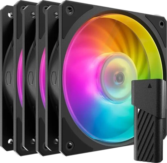 Cooler Master Mobius 120P 120mm ARGB Vifter 3-Pack Svart Cooler Master Mobius 120P 120mm ARGB Vifter 3-Pack Svart